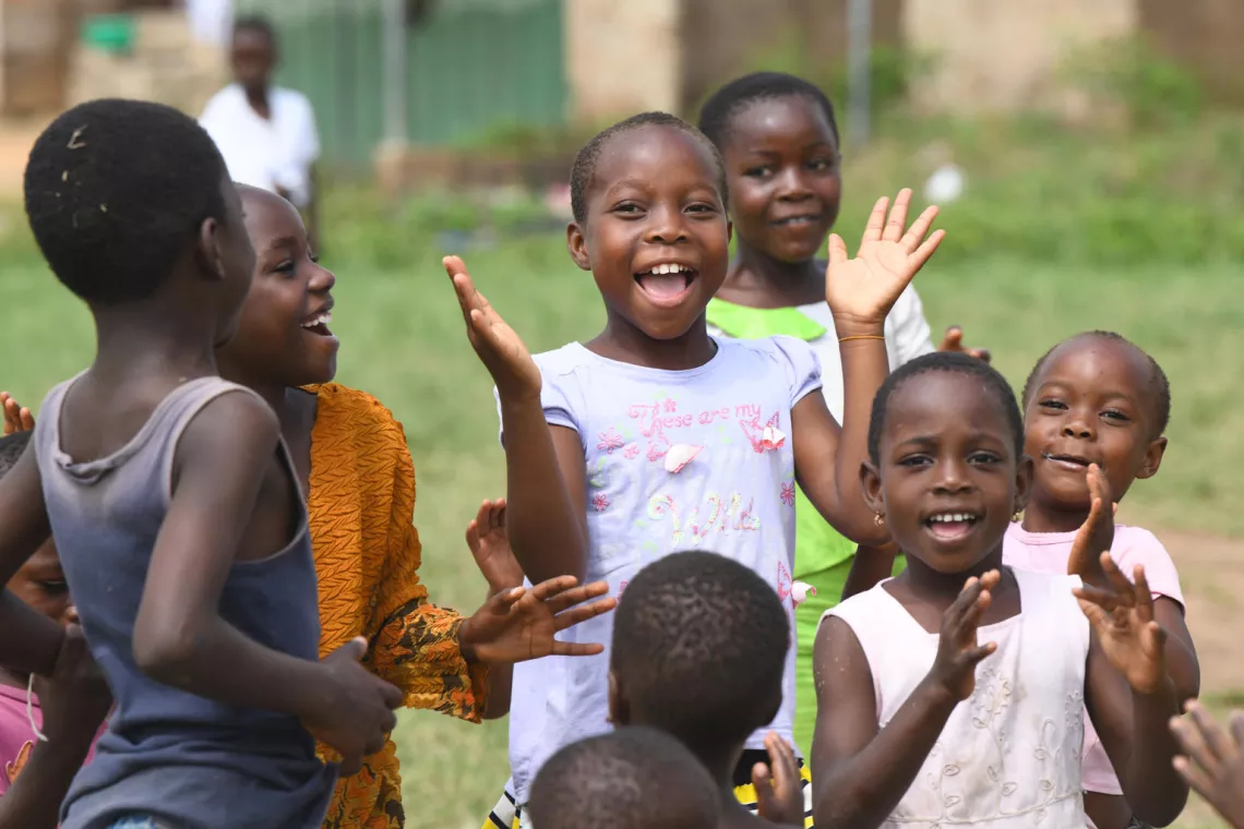 Children having fun in Accra, the capital of Ghana.