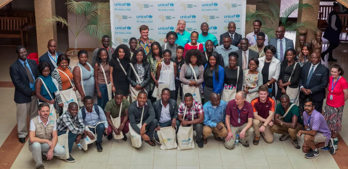 UNICEF Malawi Representative with ADDA students and instructors 