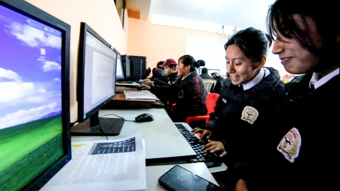 Students in a classroom