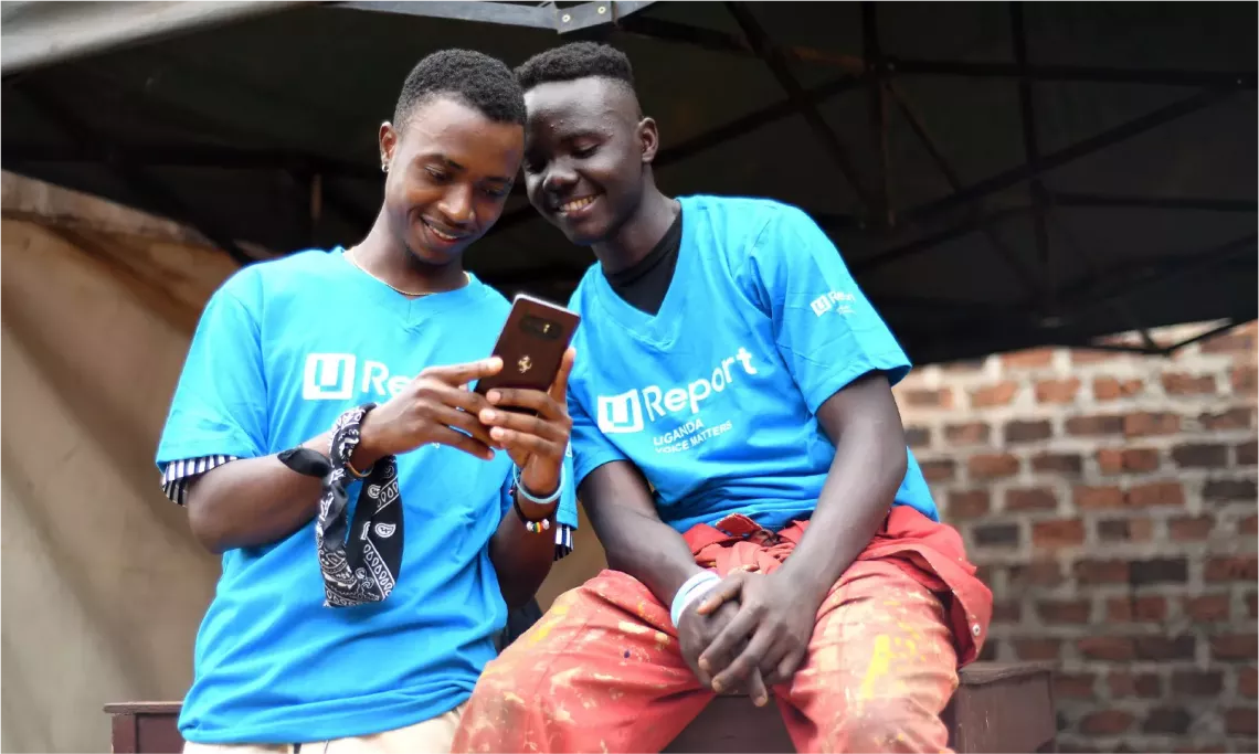 ugandan teens using app