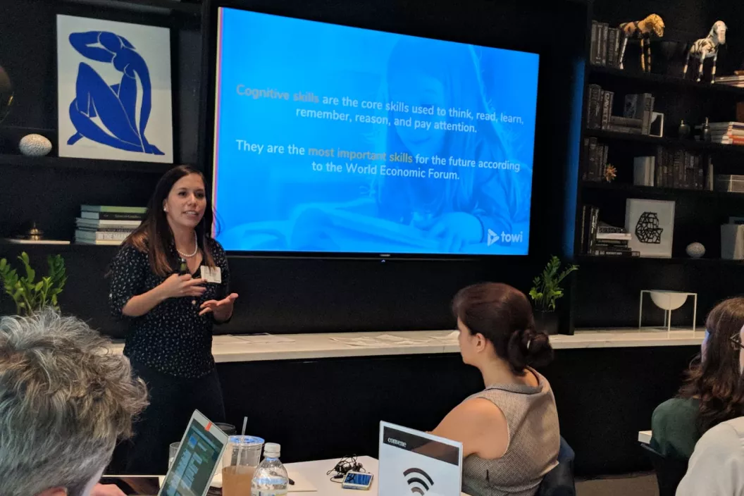 Pixframe presenting at UNICEF Office of Innovation's DS/AI and XR cohort meeting in June 2018.