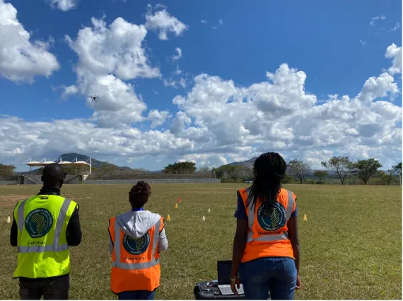 UNICEF Students learn to fly drones at the African Drone and Data Academy