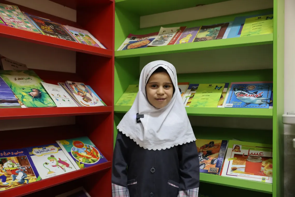 Three times a week, 7-year-old Ghazal fills her days with friendship, color, and fun at the sessions.