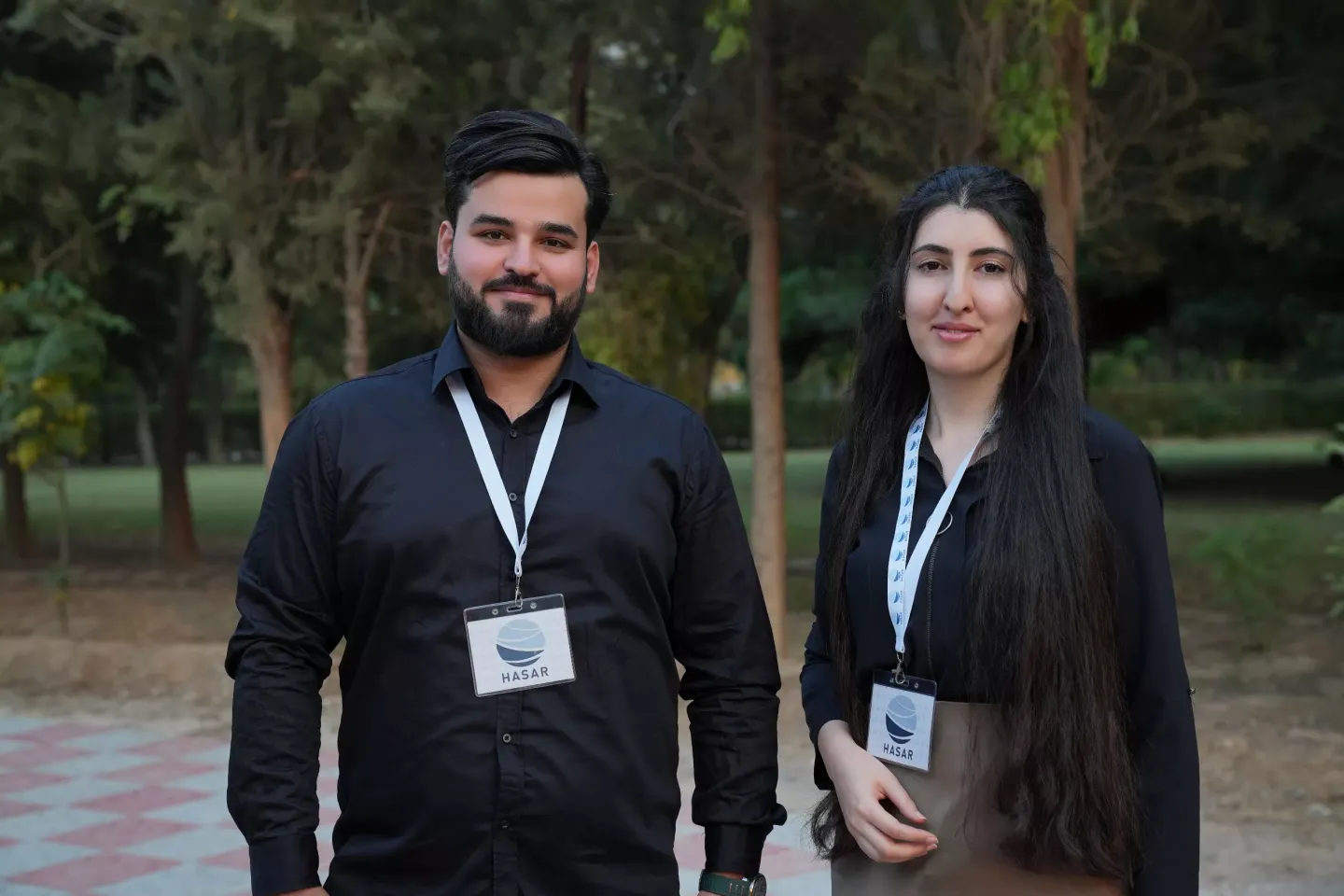 Abdulbari Abdullkhaliq and Sana Qubad at Sami Abdulrahaman Park, Erbil Governorate, Iraq.