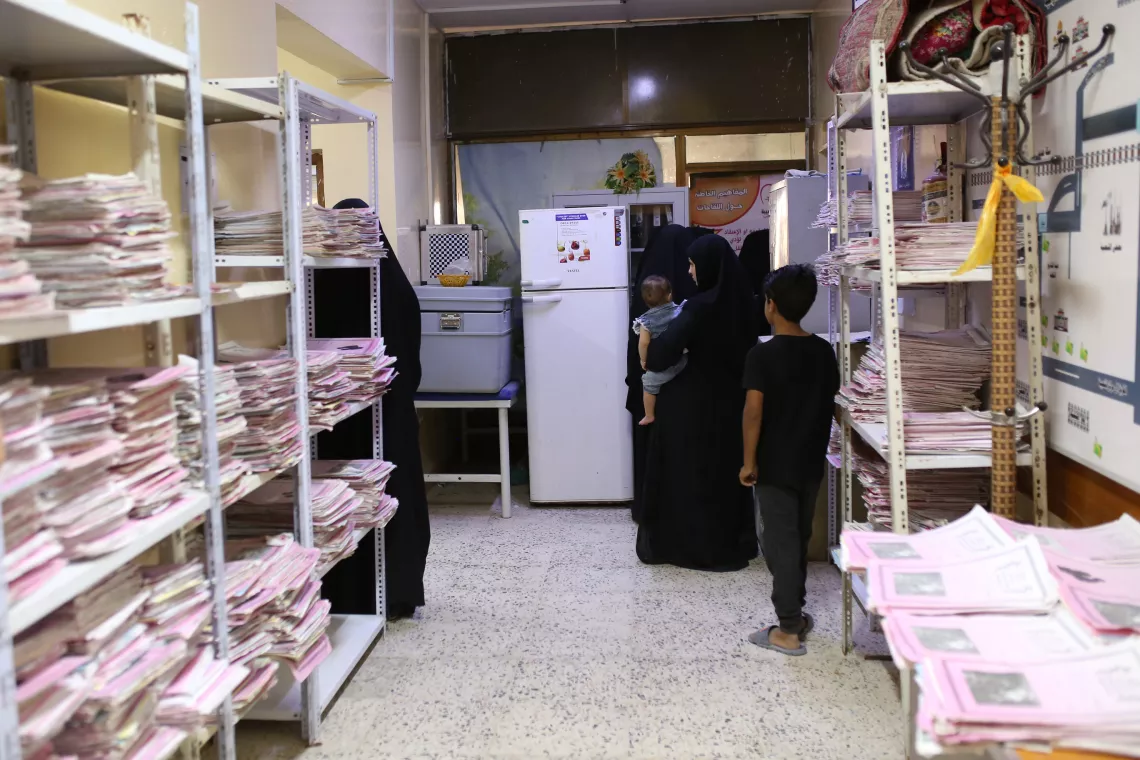 Pictures of the inside of Al Shuaiba Primary Health Care Center.  