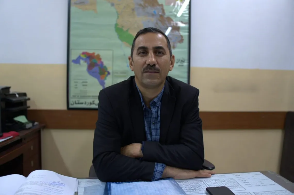 Nawzad Othman, the school principal at Mateen Elementary School for boys, Sulaymaniyah Governorate, Iraq