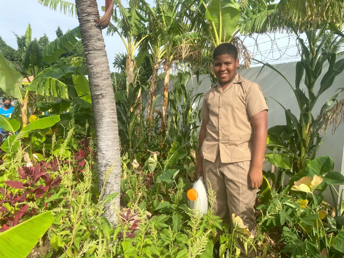 &ldquo;You can grow fruit and vegetables by yourself, you can discover what&rsquo;s in your food and it reduces the amount you have to buy,&rdquo; advises Dajour Parlane, aged 12, who graduated from Mona Heights Primary learning how to grow food at school and home