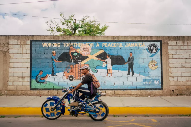 Peace mural in Kingston Jamaica