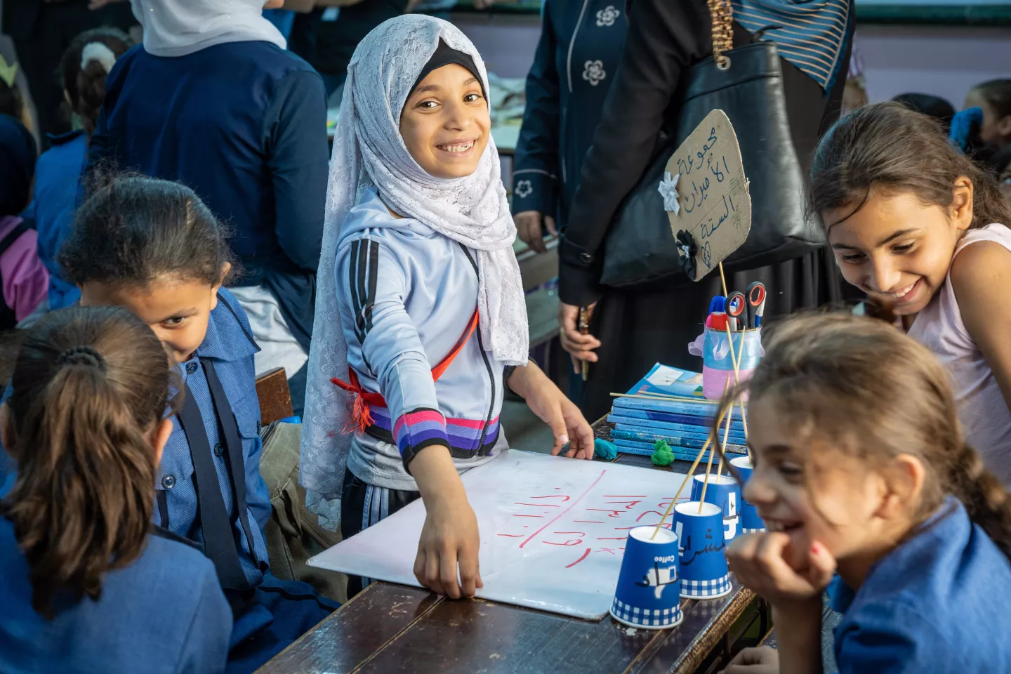Girls in the classroom