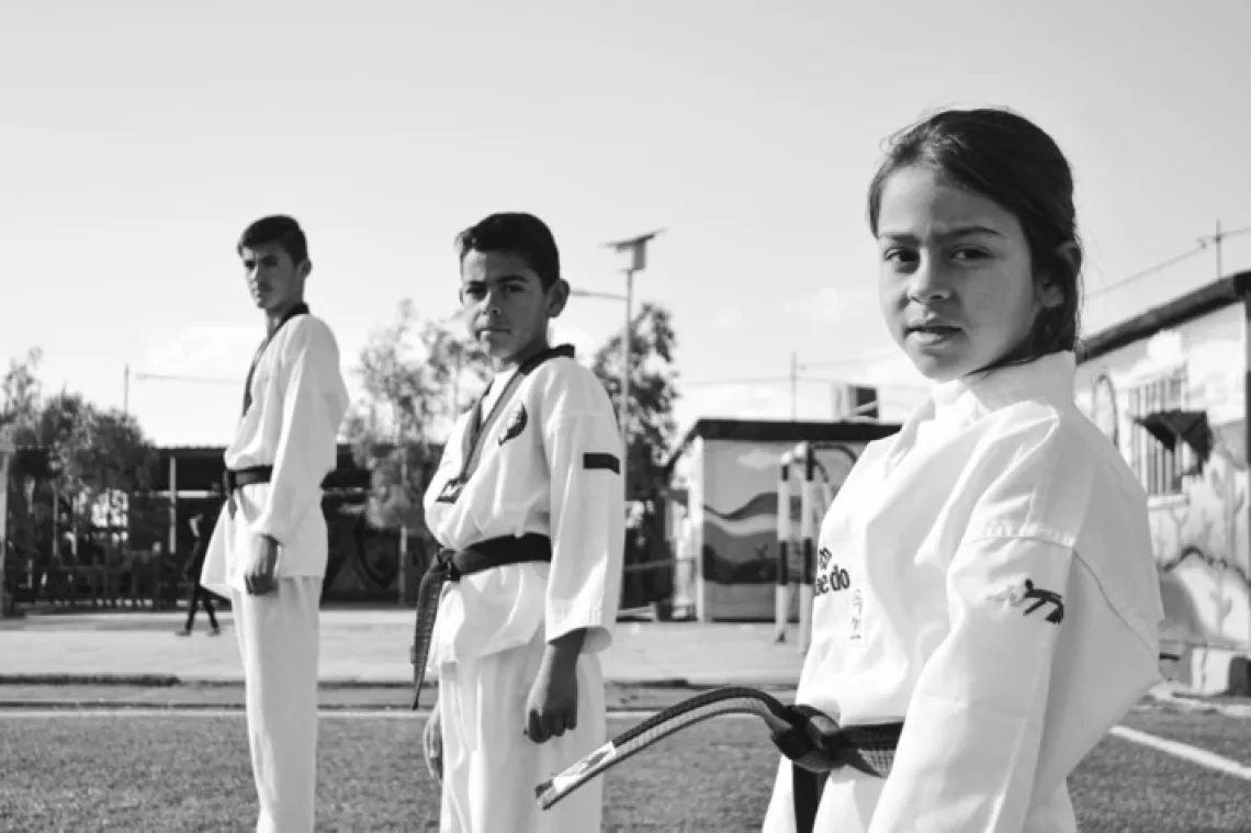 Taekwondo girls