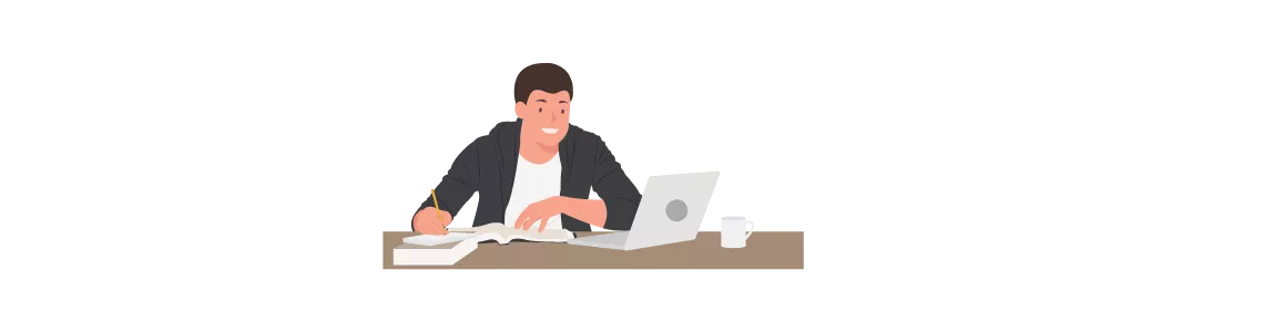 boy studying tawjihi