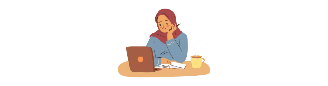 girl studying