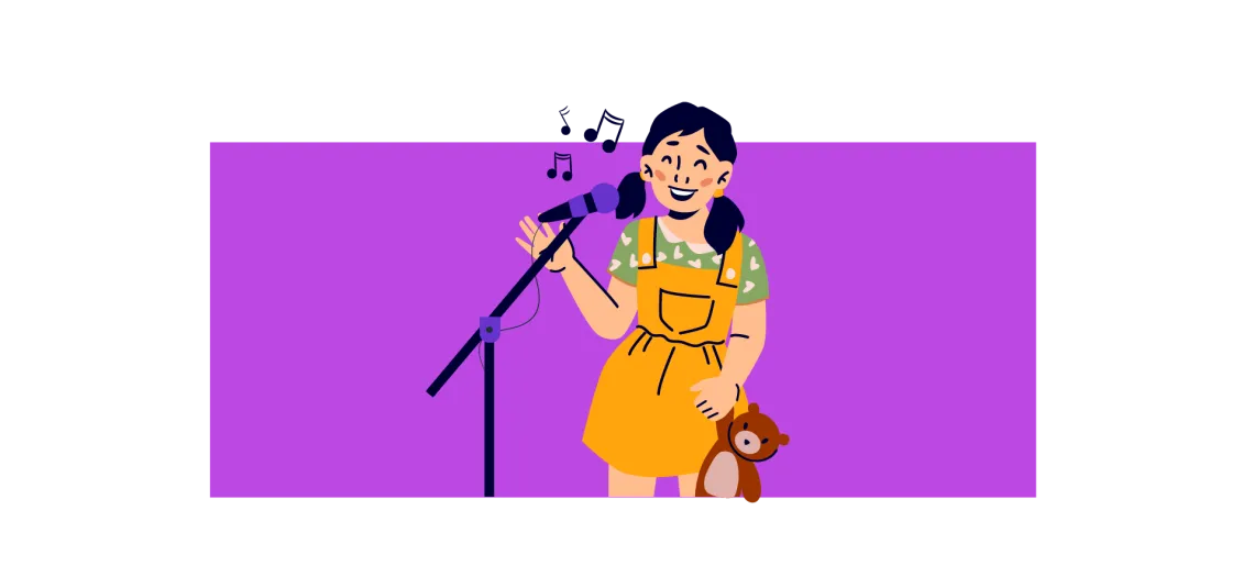 girl singing
