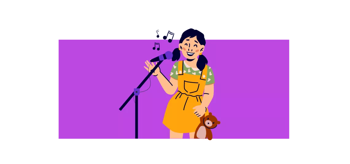 girl singing