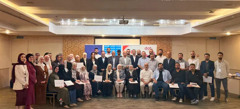 Group photo from the training