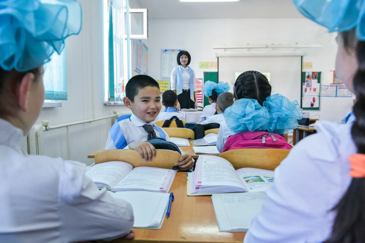 On 12 March 2019, Turkestan, Kazakhstan, Bakhytbergen (8 year), 3-d grade pupil of middle school at Turkestan. His dream to be a fireman.