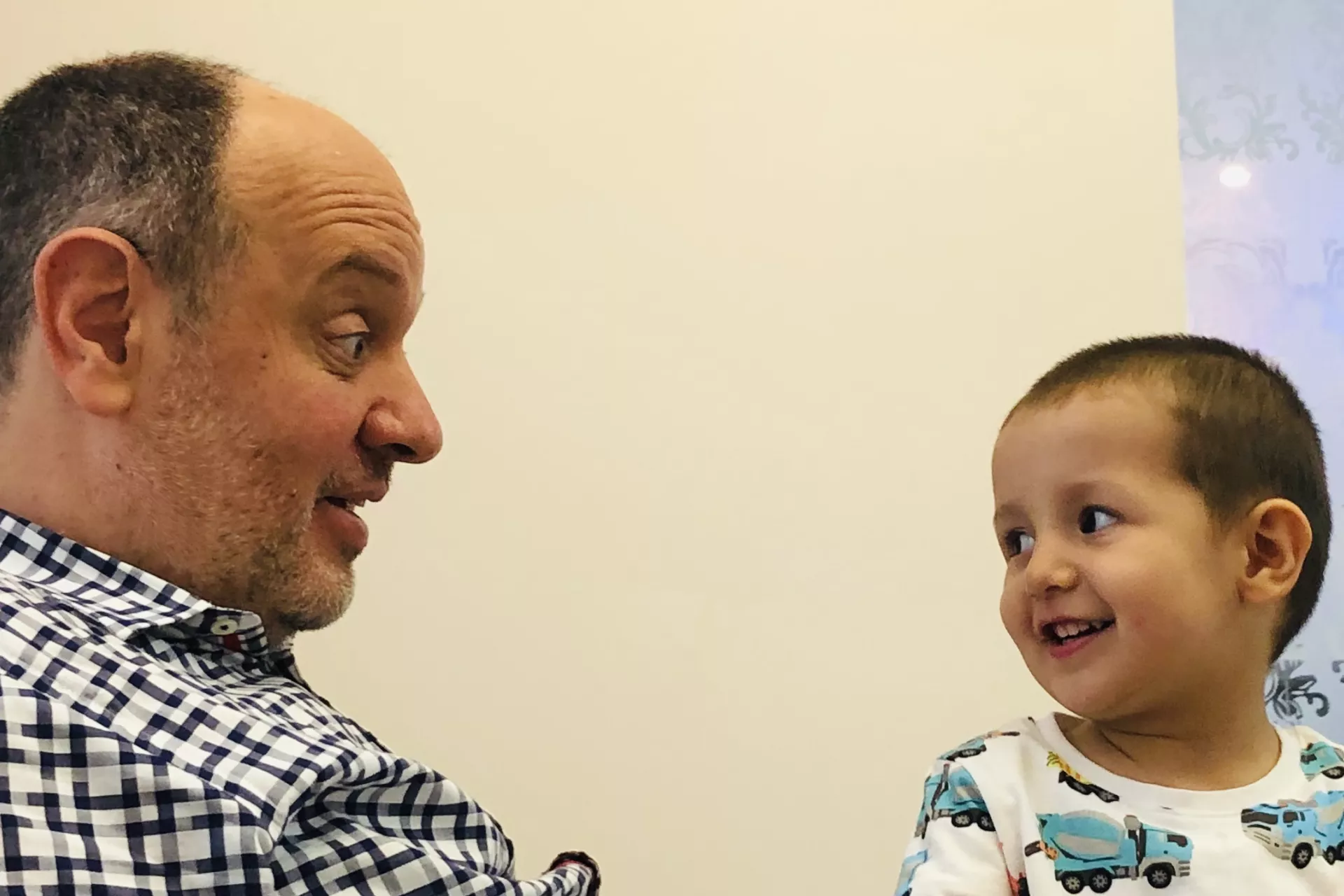 Representative in Kazakhstan Artur with his child