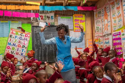 Teacher Rose of Destiny Kids Early Childhood Centre in Mathare