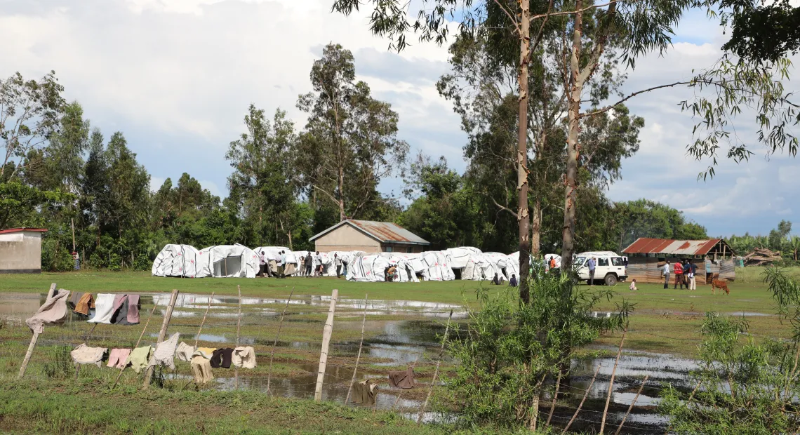Evacuation camp