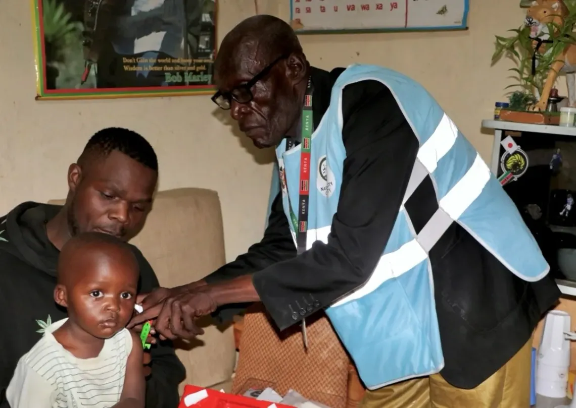 Edward Omollo, a Community Health Promoter linked to the Dandora II Health Centre