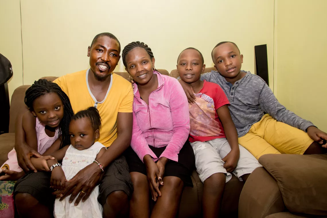 Buxton and his family