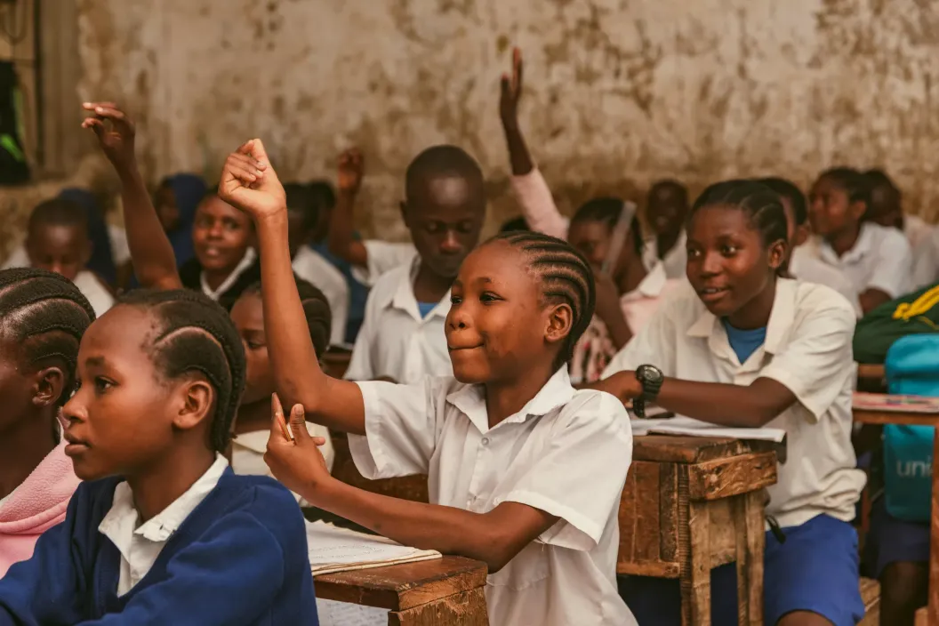 Margaret Mwachai a learner at Tunzanani Primary School in Kilifi County