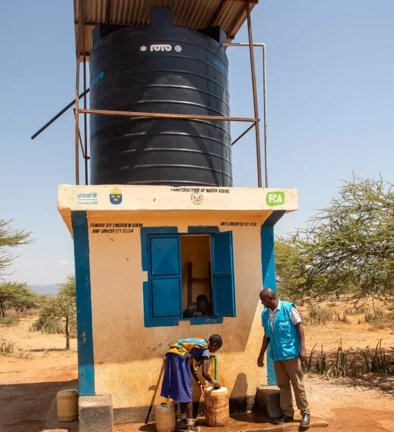 Jackson Mutia, UNICEF Kenya WASH Specialist in Samburu