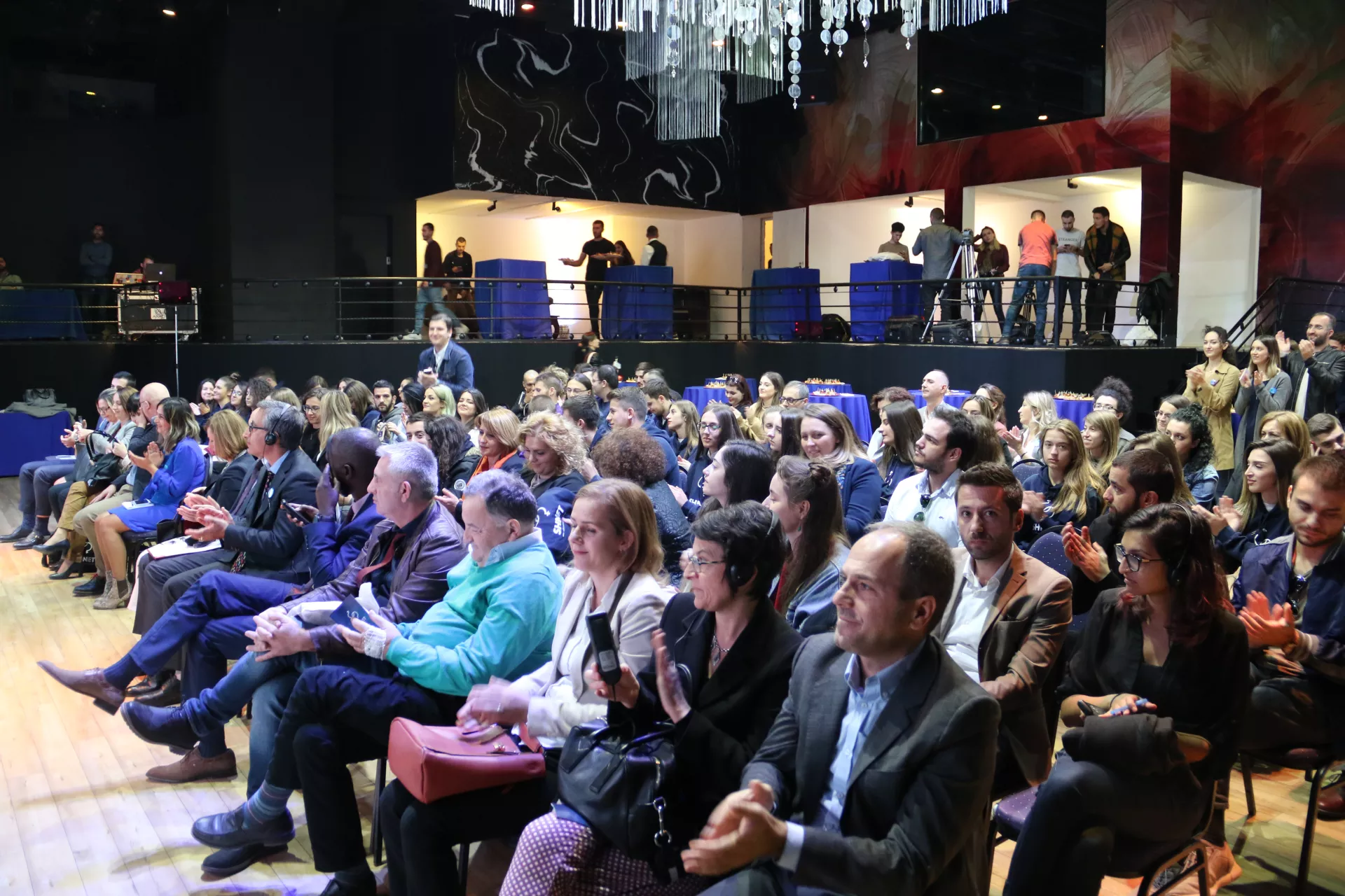 Audience at the new app launch.
