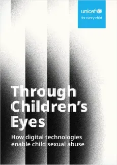 The cover page of the report "Through Children's Eyes"