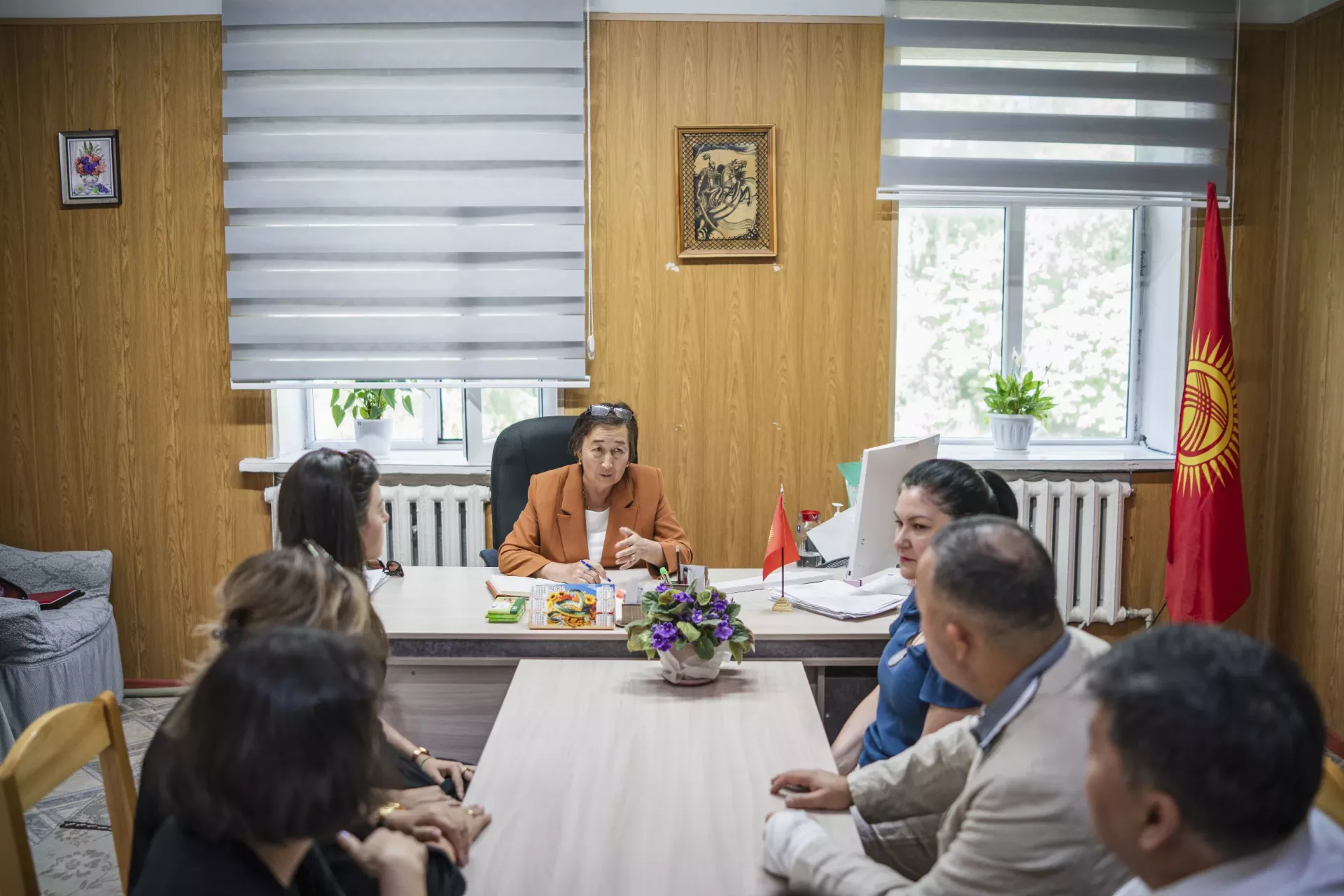 GAVI and UNICEF delegation in Karakol