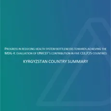 KYRGYZSTAN COUNTRY SUMMARY cover