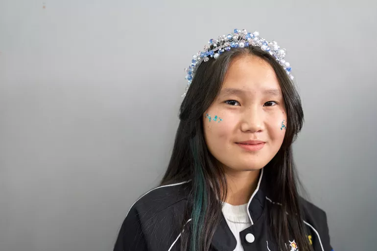 Adolescent girls in Kyrgyzstan 