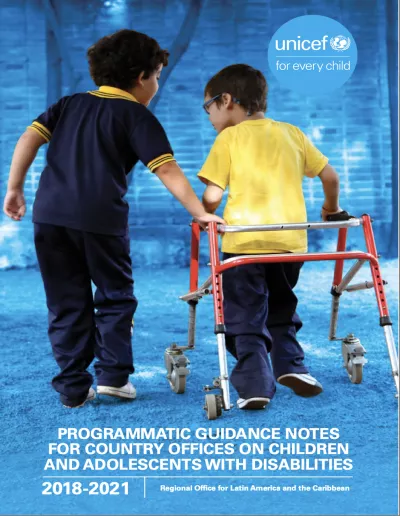 Programmatic Guidance Notes on Children and Adolescents with Disabilities