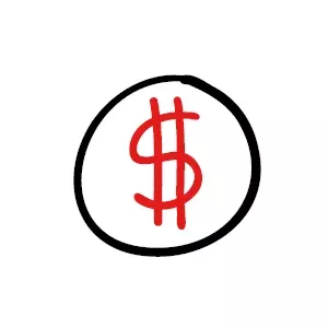 Ilustraci&oacute;n de s&iacute;mbolo de dolar