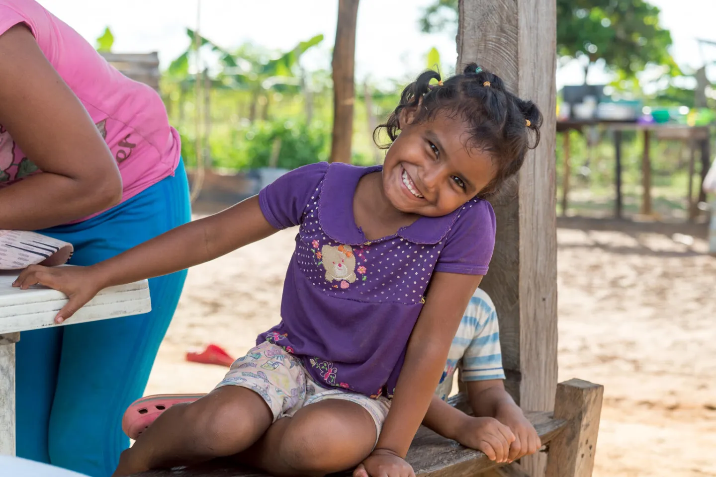 Ni&ntilde;a sonriendo