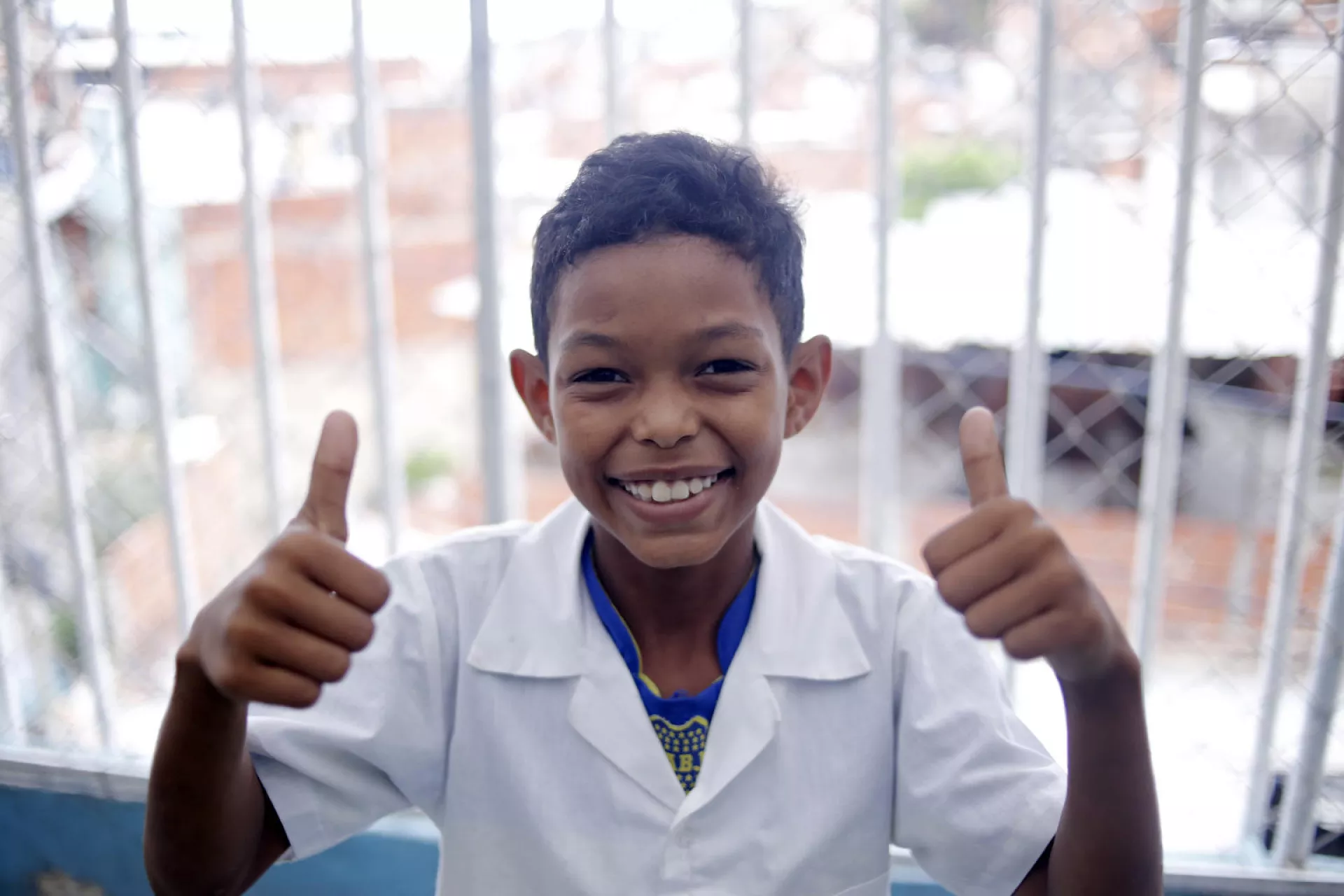 Estudiante de la escuela El Carmen, Petare, Venezuela