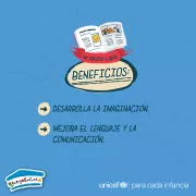 Ilustracion de juego de libro beneficios