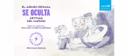 Ilustraci&oacute;n de un adulto enga&ntilde;ando a una nina
