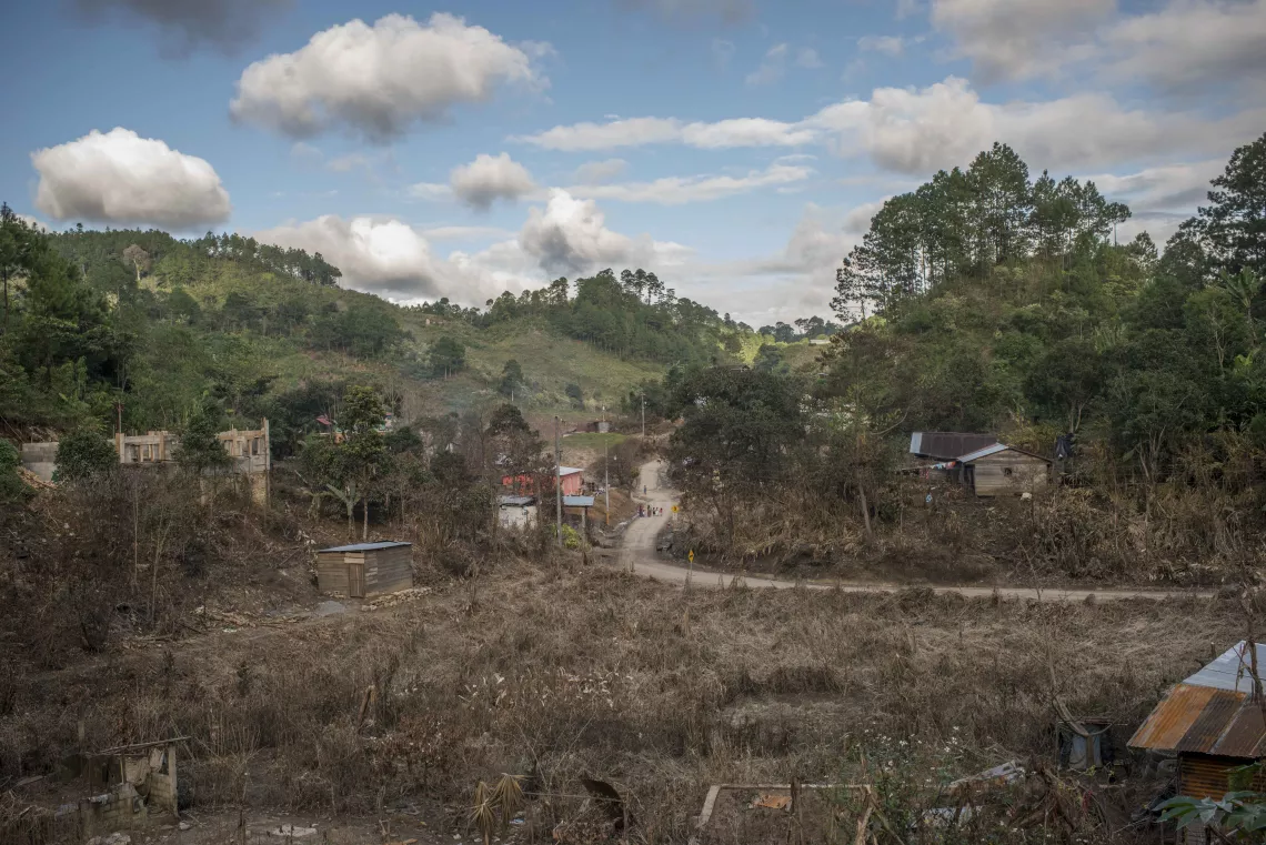 Village of Sacsi Chita&ntilde;a, in Alta Verapaz, Guatemala. On Dec. 2, 2020, in the aftermath of hurricanes Eta and Iota.
