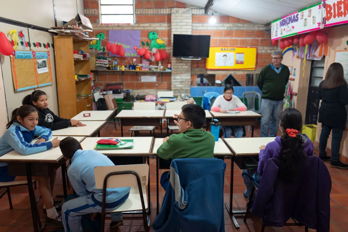 El aula de clases de Thobias