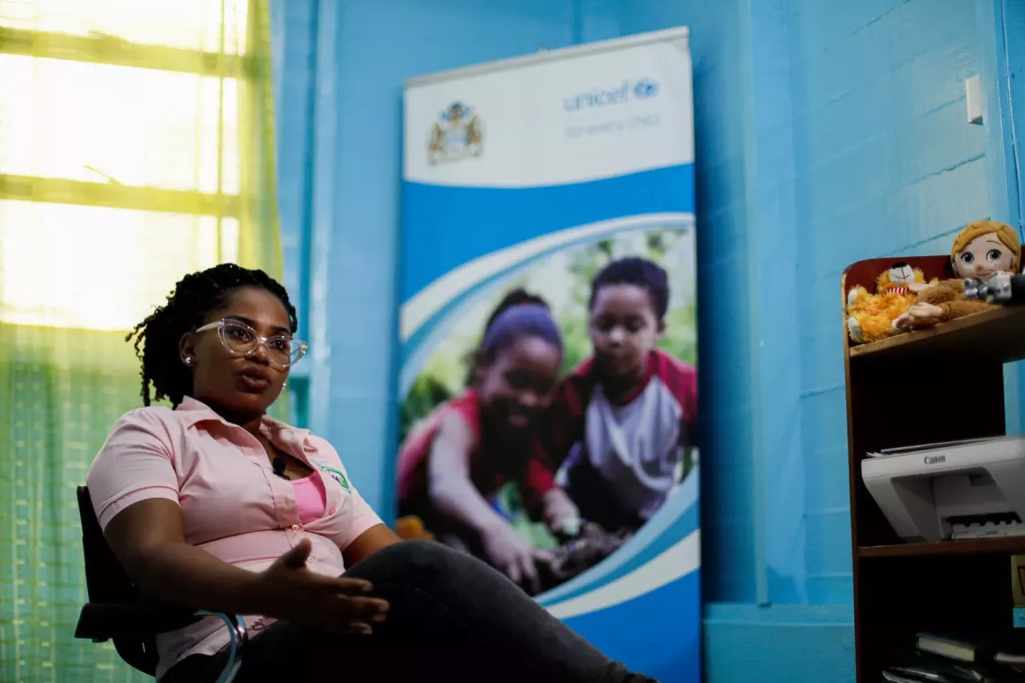 Shona Jones, gerente de Migraciones en Blossom Inc, un socio de UNICEF en Guyana.