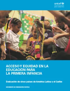 Portada Acceso y equidad en la educaci&oacute;n para la primera infancia