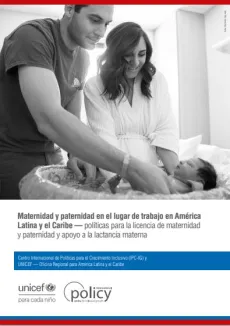 Portada Maternidad y paternidad en el lugar de trabajo en Am&eacute;rica Latina y el Caribe