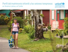 Portada Perfil del matrimonio infantil y las uniones tempranas en ALC