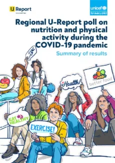 Cover U-Report poll on nutrition and physical activity during the COVID-19 pandemic
