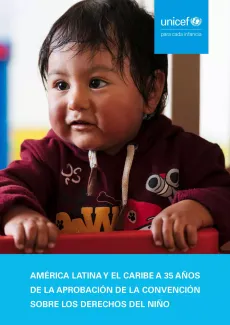 Portada del documento América Latina y el Caribe a 35 años de la aprobación de la Convención sobre los Derechos del Niño