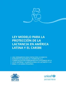 Portada de la publicacion Ley Modelo para la Protecci&oacute;n de la Lactancia Materna en Am&eacute;rica Latina y el Caribe