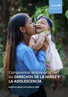 Portada del reporte de compromiso empresarial con los derechos de la ni&ntilde;ez y la adolescencia