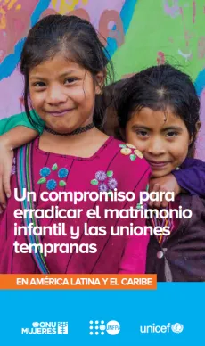 Portada Un compromiso para erradicar el matrimonio infantil y las unions tempranas