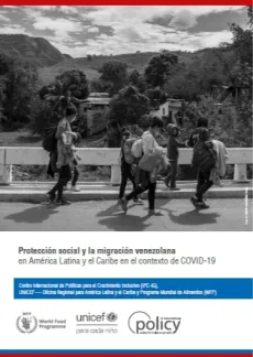 Portada Protecci&oacute;n social y la migraci&oacute;n venezolana. Familia migrante